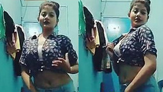 Sultry Instagram model flaunts her curvy body in a tie-dye shirt