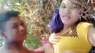 Couple gets caught in the act of intense sex in the wild