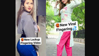 Famous celebrity girl Kaccha Badaam's new leaked video of fingering