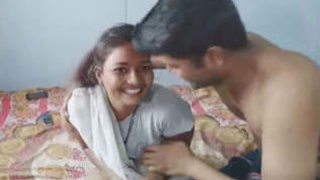 Indian couple enjoys steamy sex in bedroom