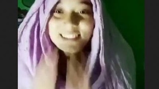 First-time Desi wife in hijab is shy but willing