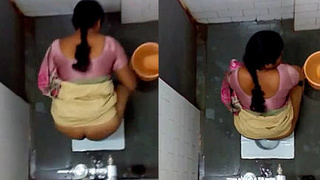 Older woman caught urinating on spy camera