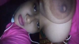 Cute Indian girl flaunts her small breasts and tight pussy in a steamy video