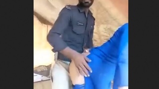 Shemale gets roughed up by a Pakistani cop in this hardcore video